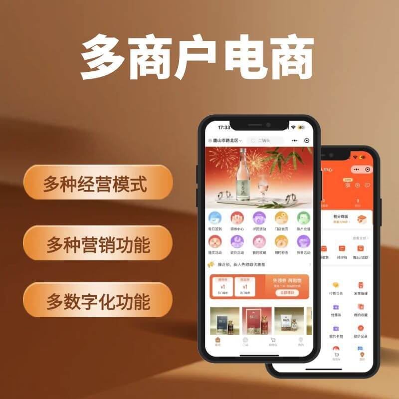 【多商户电商】多商家/多种经营模式/多种营销模式